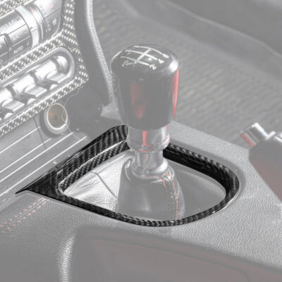 FFP 2015-2023 Ford Mustang Center Gear Shift Panel Trim Cover Carbon Fiber MT