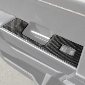 FFP 2021-2025 Ford F-150 Rear Door Carbon Fiber Switch Panel Trim Cover