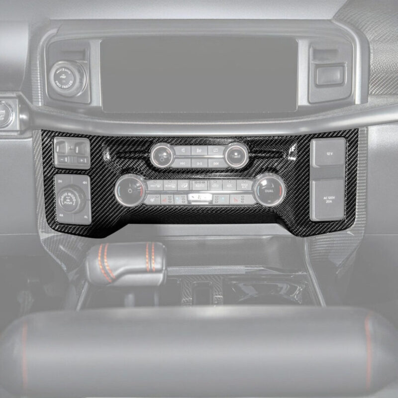 FFP 2021-2025 Ford F-150  Center AC Radio Carbon Fiber Control Panel Cover