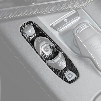 EOS 2020-2025 Corvette C8 Gear Switch Control Panel Trim Carbon Fiber Cover Overlay