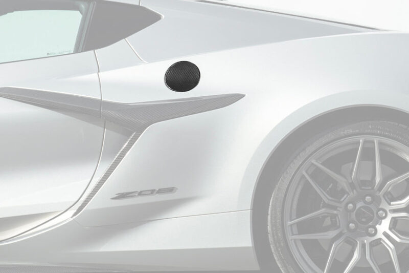EOS 2020-2025 Corvette C8 | Side Fender Fuel Tank Gas Lid Carbon Fiber Cover