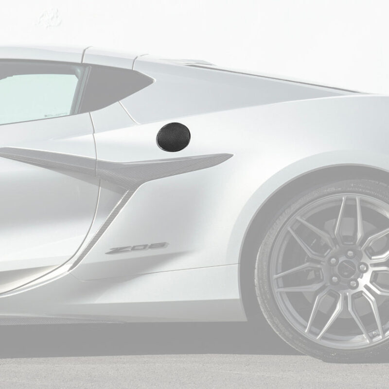 EOS 2020-2025 Corvette C8 | Side Fender Fuel Tank Gas Lid Carbon Fiber Cover