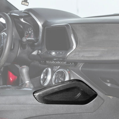 EOS 2016-2025 6th Gen Camaro Interior Side Knee Pad Panel Carbon Fiber Cover Pair