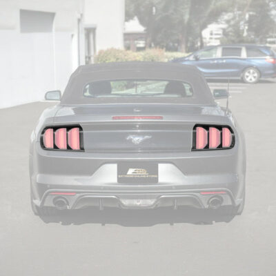 FFP 2015-2017 Ford Mustang Rear Tail Light Trim Bezel Carbon Fiber Cover Pair