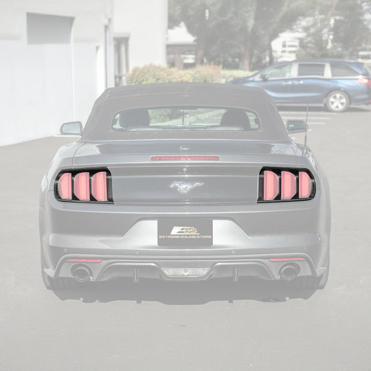 FFP 2015-2017 Ford Mustang Rear Tail Light Trim Bezel Carbon Fiber Cover Pair