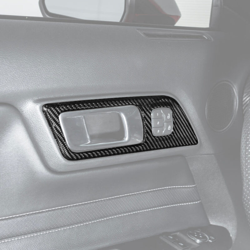 FFP 2015-2025 Ford Mustang Door Handle Panel Carbon Fiber Cover