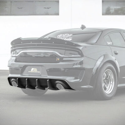 EOS 2020-2025 Charger Widebody | SRT Rear Bumper Exhaust Diffuser Matte Black