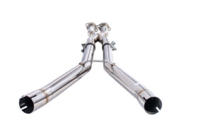 Extreme Online Store EOS Corvette C6 6.0L 6.2L T-304 Stainless Steel 2.5 In X Pipe Brushed Silver for C6 Corvette - Image 4