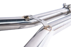 Extreme Online Store EOS Corvette C6 6.2L V8 LS3 Brushed Silver Stainless Steel 2.5 In X Pipe for C6 Corvette - Image 4