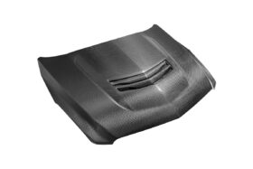 Extreme Online Store EOS ATS-V Front Bumper Carbon Fiber Hood Vented Cover - Image 5