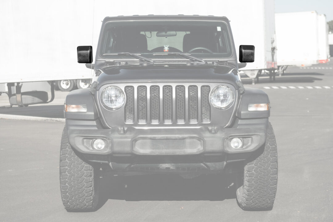 EOS 2018-2025 Jeep Wrangler Gladiator Mirror Cap Cover Carbon Fiber