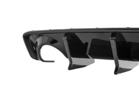Extreme Online Store EOS Charger Widebody SRT Rear Bumper Exhaust Diffuser Glossy Black - Image 6