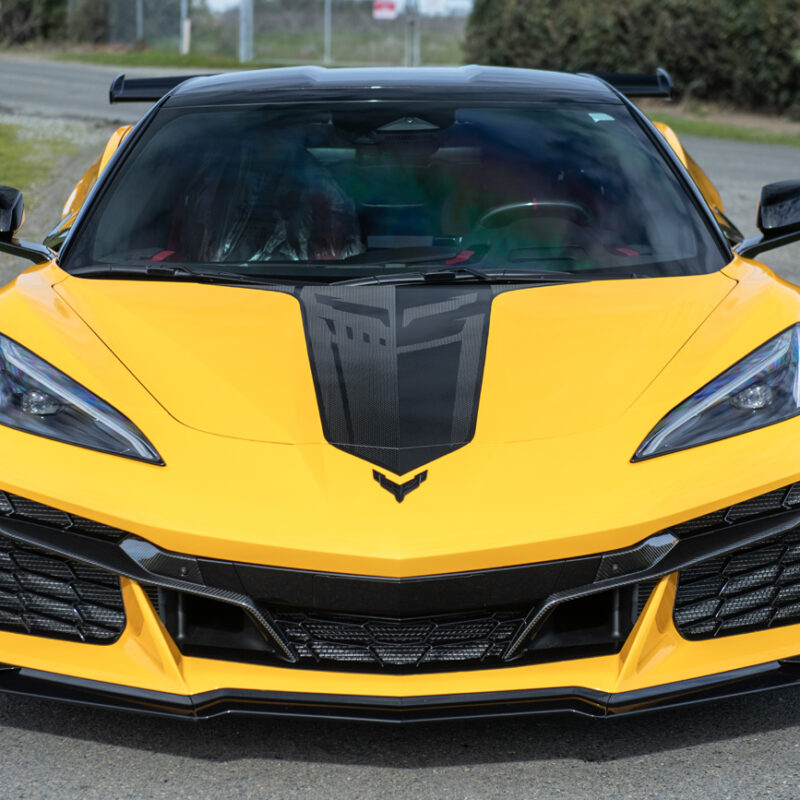 EOS 2020-2025 Corvette C8 Bronze Accent Hood Carbon Flash Metallic Stripe