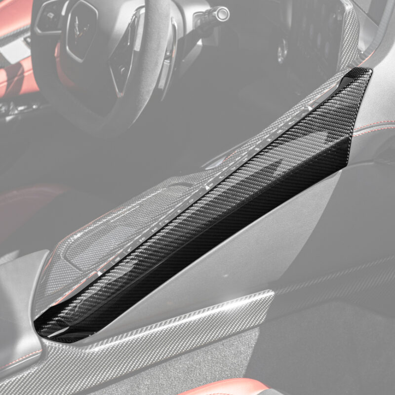 EOS 2020-2025 Corvette C8 Center Console Carbon Fiber Armrest Right Trim Panel