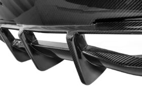 Extreme Online Store EOS Corvette C8 Rear Bumper Carbon Fiber Diffuser Quad Exit for C8 Corvette - Image 6