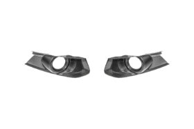 FFP FFP Mustang Rear Tail Light Trim Bezel Carbon Fiber Cover PairFront Bumper Fog Light Bezel Carbon Fiber Cover Pair for