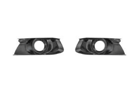 FFP FFP Mustang Rear Tail Light Trim Bezel Carbon Fiber Cover PairFront Bumper Fog Light Bezel Carbon Fiber Cover Pair for