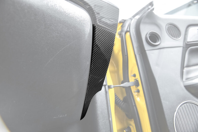 FFP 2015-2023 Ford Mustang Dashboard Lower Trim Carbon Fiber Cover Pair