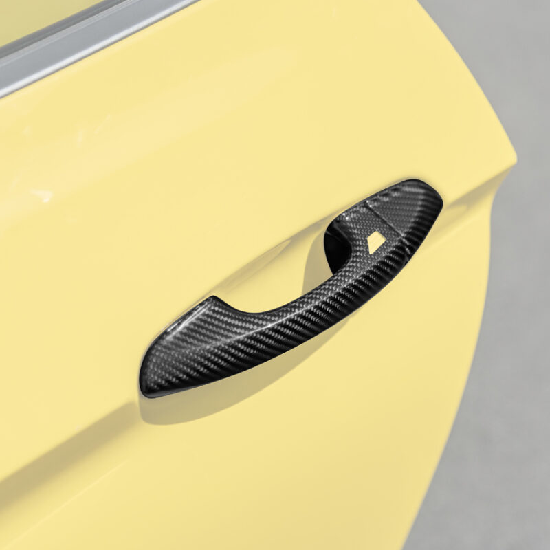 FFP 2015-2023 Ford Mustang Outer Door Handle Carbon Fiber Cover Set