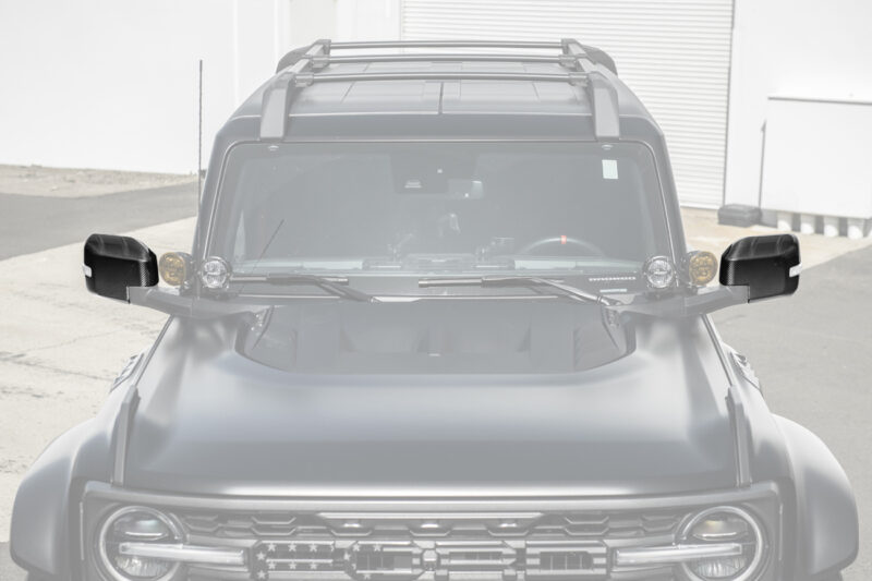 FFP 2021-2025 Ford Bronco Mirror Cap Carbon Fiber Cover Pair