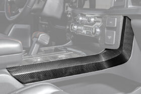 FFP 2021-2025 Ford F-150 Center Console Side Carbon Fiber Panel Trim Cover