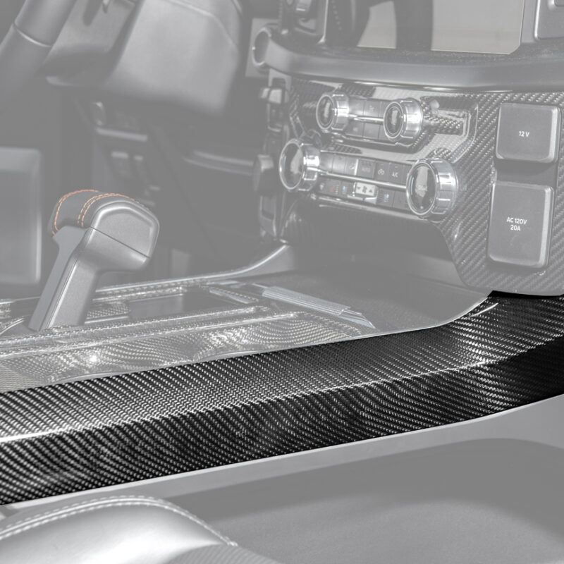 FFP 2021-2025 Ford F-150 Center Console Side Carbon Fiber Panel Trim Cover