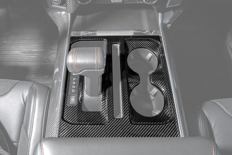 FFP 2021-2025 Ford F-150 Center Control Gear Shift Carbon Fiber Panel Cover