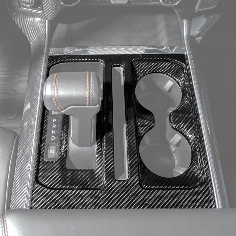 FFP 2021-2025 Ford F-150 Center Control Gear Shift Carbon Fiber Panel Cover
