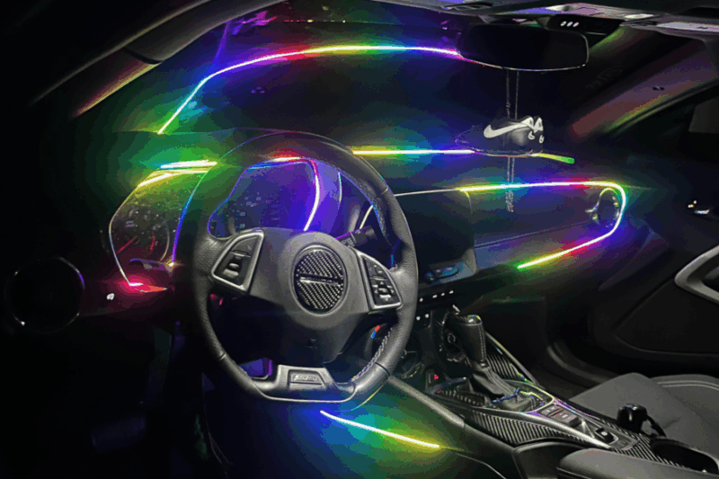 RGB Halokits Flow Series Fiber Optic Interior Lighting Kit – 43" Ultra-Thin LED Strips (Version 2.0)