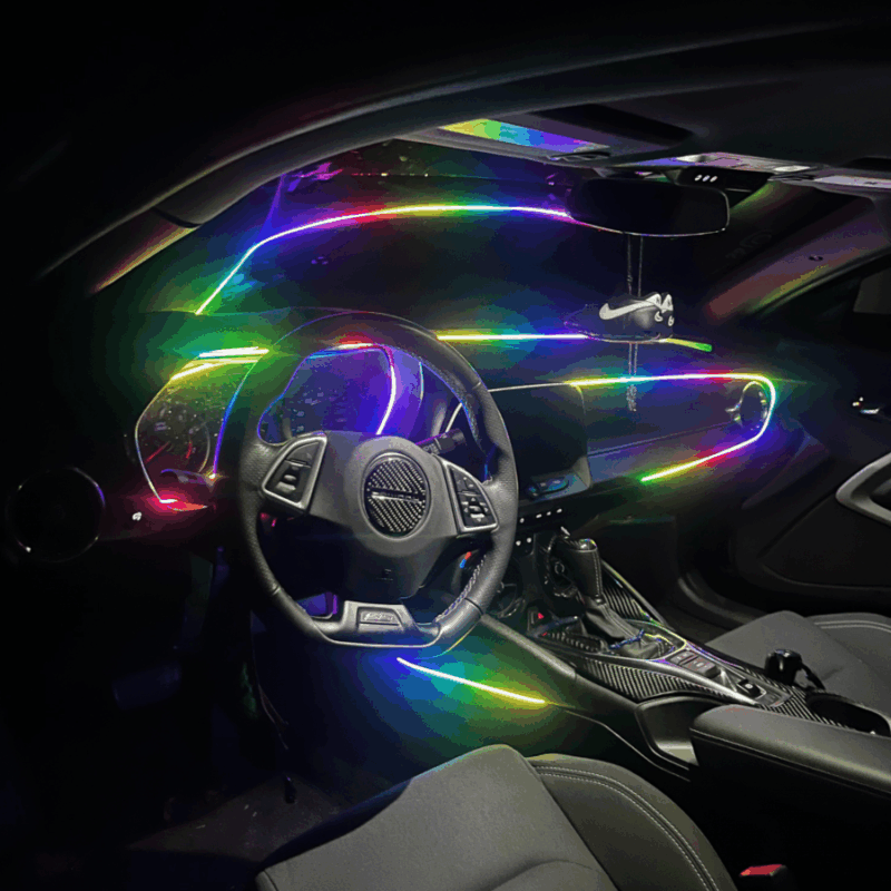RGB Halokits Flow Series Fiber Optic Interior Lighting Kit – 43" Ultra-Thin LED Strips (Version 2.0)