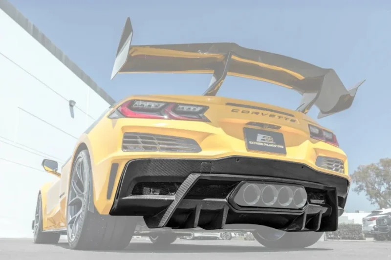 EOS 2023-2025 Corvette C8 Z06 Rear Bumper Finned Diffuser