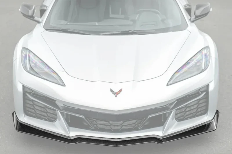 EOS 2023-2025 Corvette C8 Z06 Z07 Extended One-Piece Front Lip Splitter