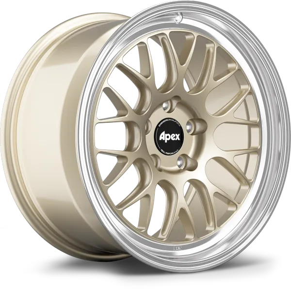 Apex Chevrolet Corvette C8 Stingray ML-10RT Forged Wheels – Machined Lip Gloss Motorsport Gold – Set of 4