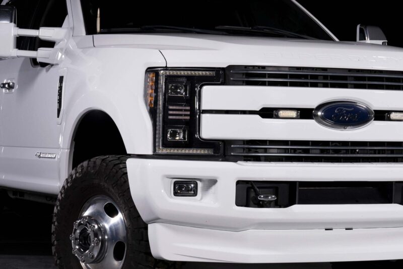 Morimoto 2017-2019 Ford Super Duty XB Hybrid LED Headlights- White DRL