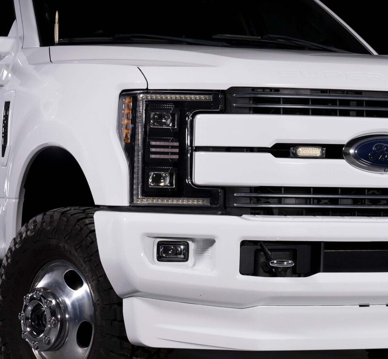 Morimoto 2017-2019 Ford Super Duty XB Hybrid LED Headlights- White DRL
