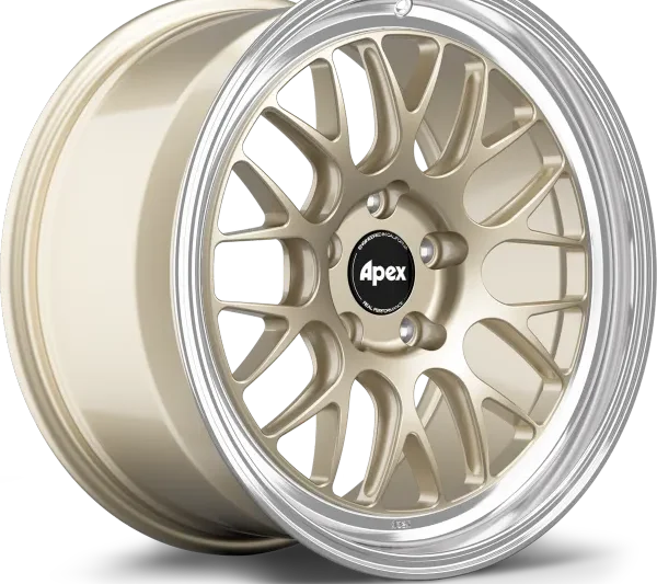 Apex Chevrolet Corvette C8 Stingray ML-10RT Forged Wheels – Machined Lip Gloss Motorsport Gold – Set of 4