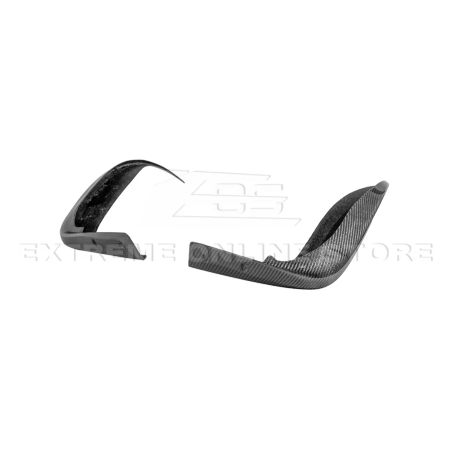 Alternative view of EOS-2005-2013 Corvette C6 Extended CARBON FIBER Rear Splash Guard Mud Flaps