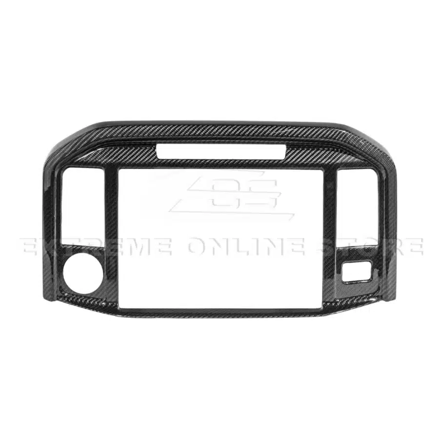 Alternative view of FFP 2021-2025 Ford F-150 Carbon Fiber Monitor Infotainment Screen Cover