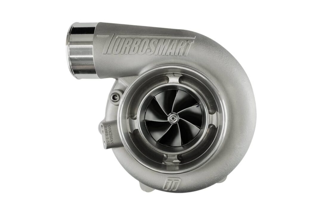 Alternative view of Turbosmart TS-1 Performance Turbocharger 6466 V-Band 0.82AR Externally Wastegated (Reversed Rotation)