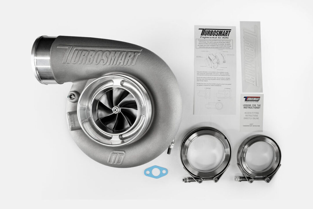 Alternative view of Turbosmart TS-1 Performance Turbocharger 7275 V-Band Reverse Rotation 0.96AR Externally Wastegated
