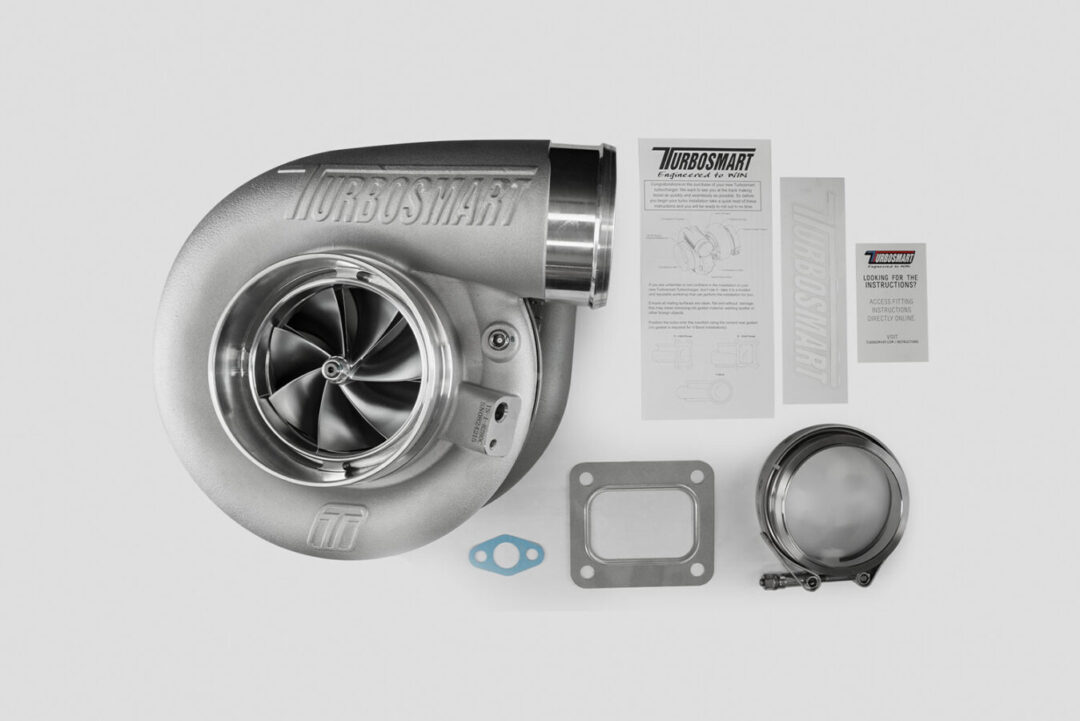Alternative view of Turbosmart TS-1 Performance Turbocharger 8280 T4 0.96AR Externally Wastegated