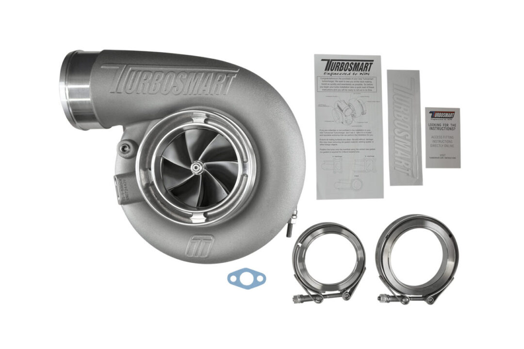 Alternative view of Turbosmart TS-1 Performance Turbocharger 8280 V-Band Reverse Rotation 0.96AR Externally Wastegated