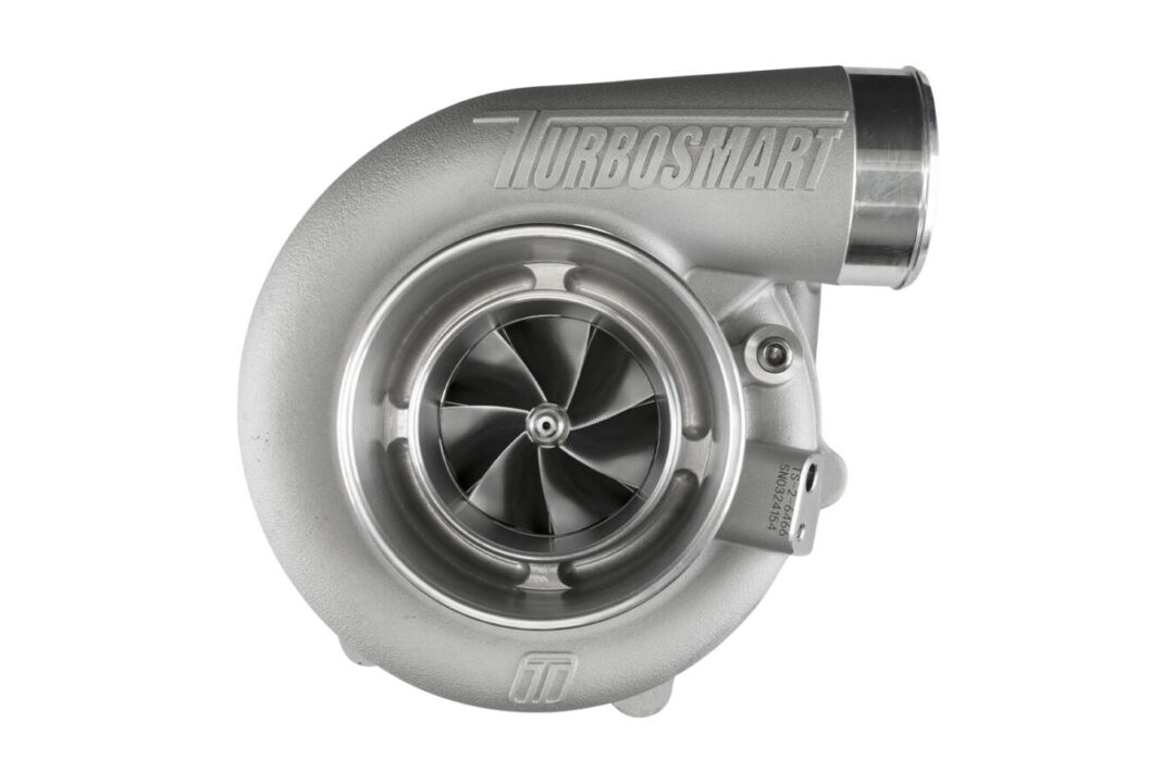 Alternative view of Turbosmart TS-2 Performance Turbocharger (Water Cooled) 6466 T4 Divided 1.00AR Externally Wastegated
