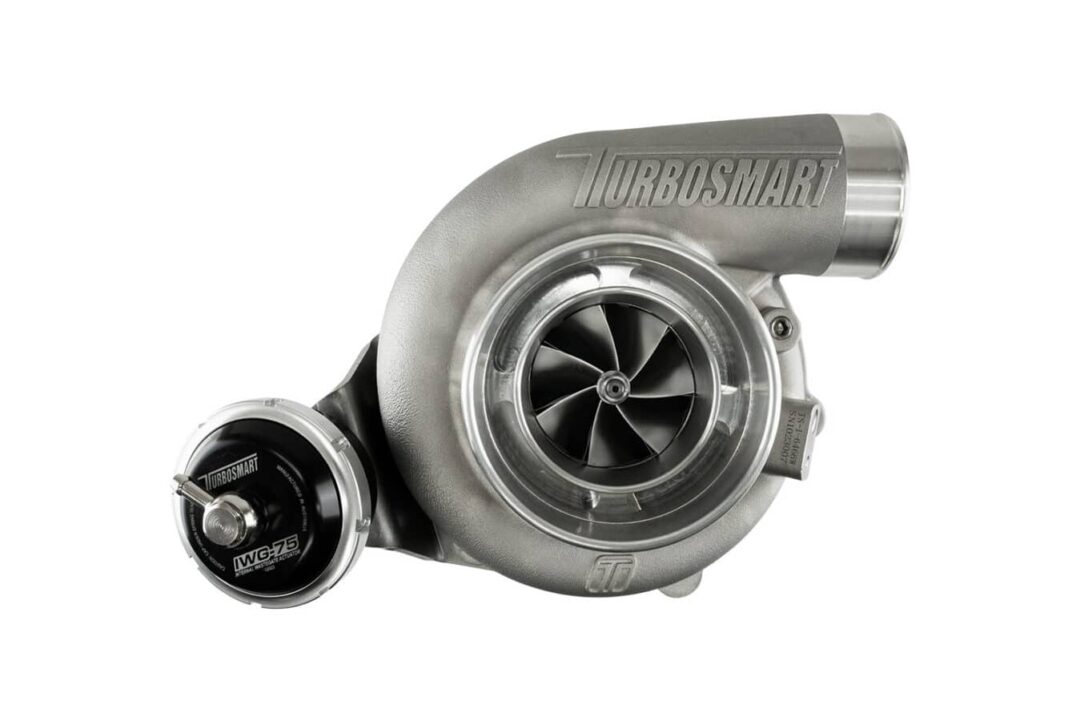 Alternative view of Turbosmart TS-2 Performance Turbocharger (Water Cooled) 6466 V-Band 0.82AR Internally Wastegated