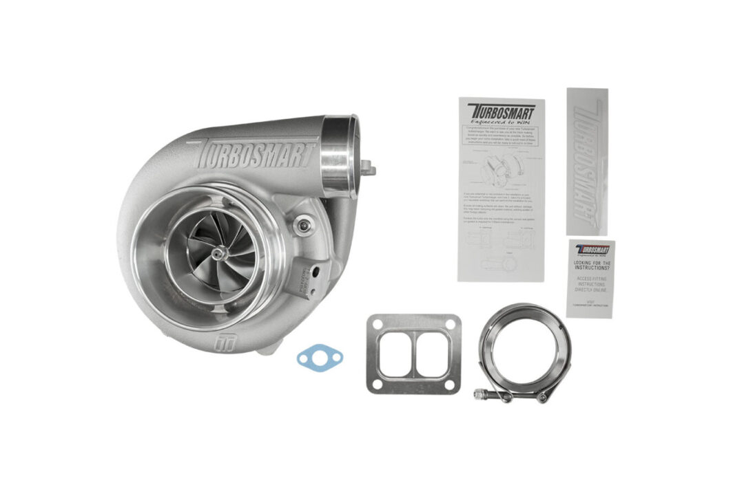 Alternative view of Turbosmart TS-1 Performance Turbocharger 7675 V-Band Reverse Rotation 0.96AR Externally Wastegated