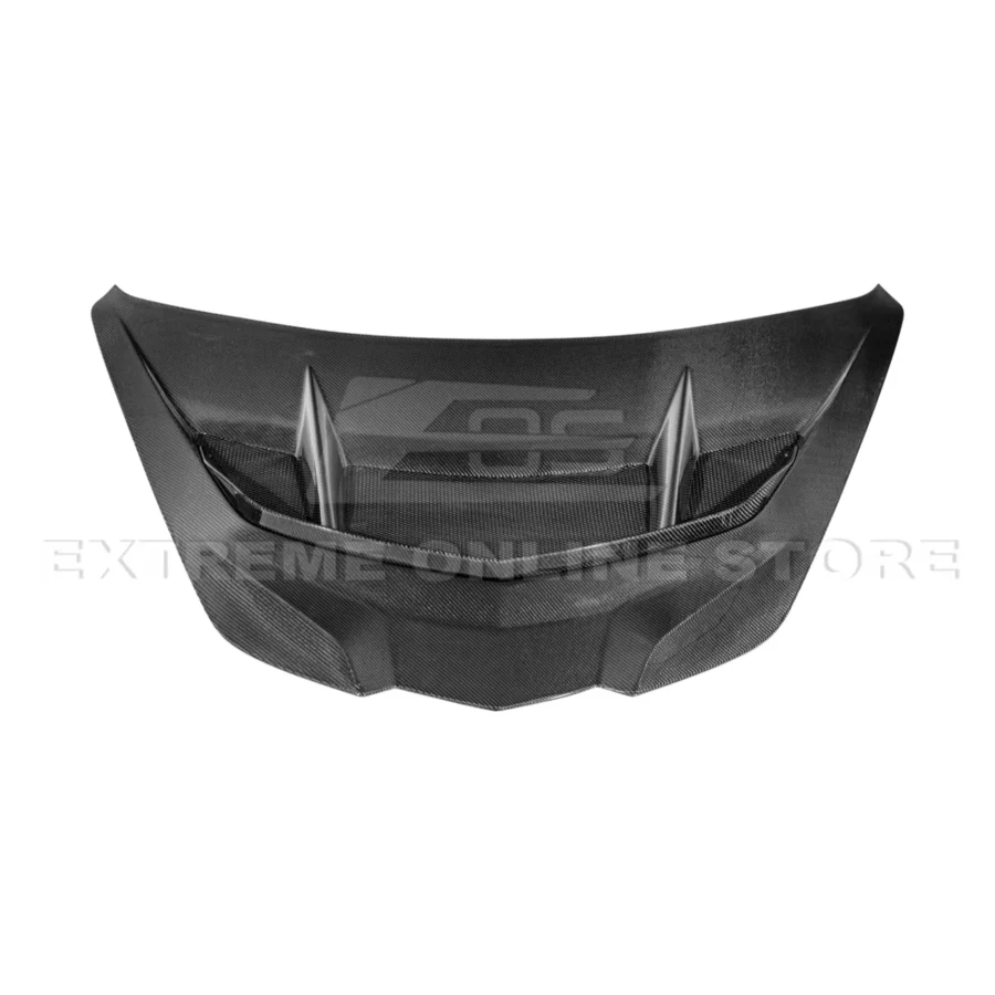 Alternative view of EOS 2020-2026 Corvette C8 ZR1 Front Bumper Vented Extractor Hood