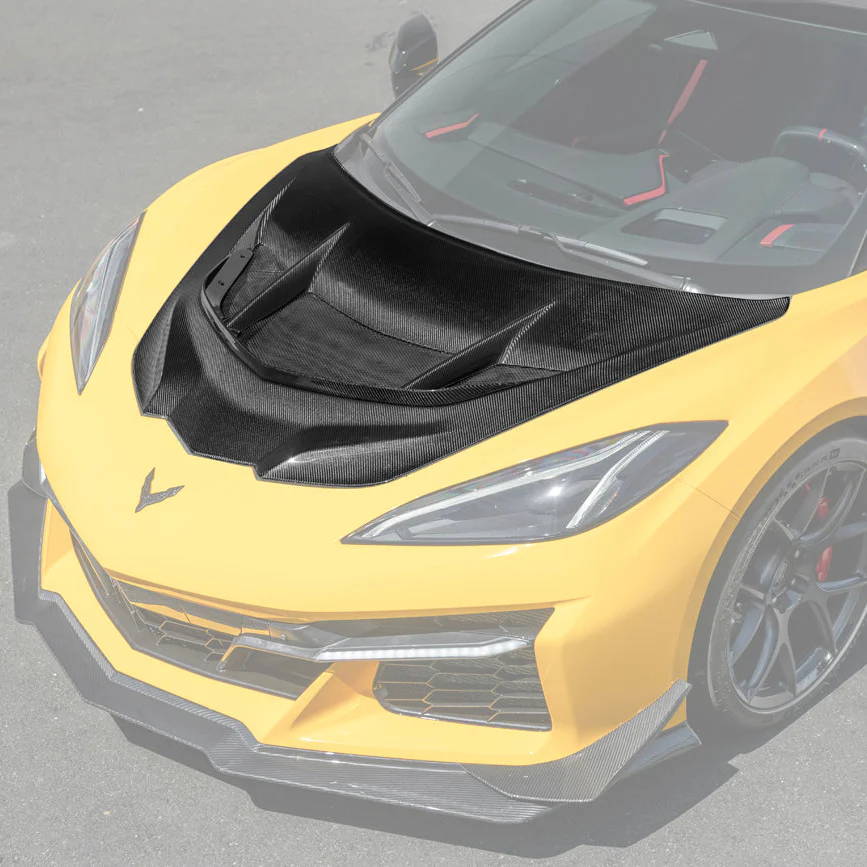 EOS 2020-2026 Corvette C8 ZR1 Front Bumper Vented Extractor Hood