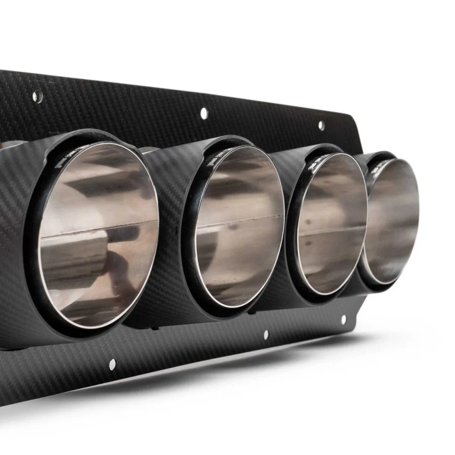 Alternative view of EOS 2023-2026 Chevrolet Corvette C8 Z06/ZR1 Carbon Fiber Quad Tips