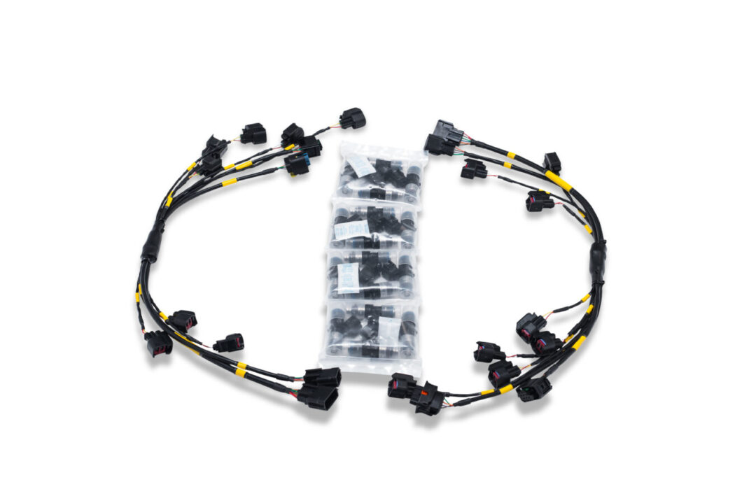 M Mclaren 720S/765LT/750S/Senna/GT M840T Stage 2+ Hardware Kit with ID1050-XDS Fuel Injectors | Set of 16 and Race Spec Harness