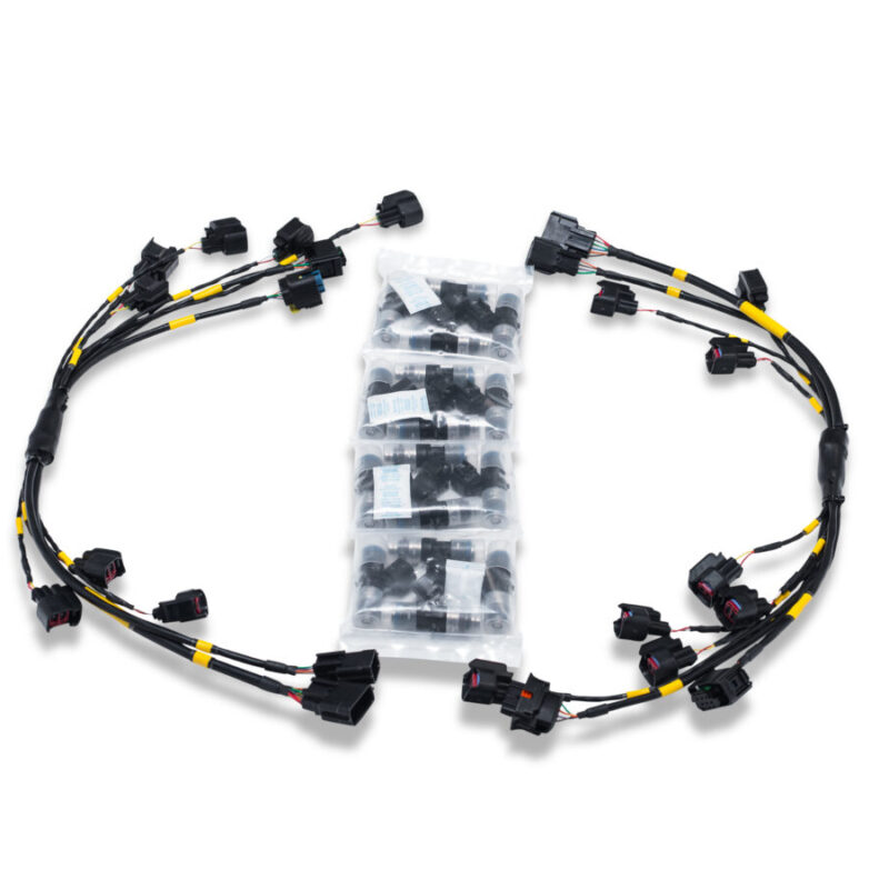 M Mclaren 720S/765LT/750S/Senna/GT M840T Stage 2+ Hardware Kit with ID1050-XDS Fuel Injectors | Set of 16 and Race Spec Harness